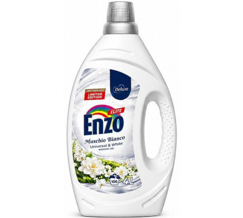 Гель для прання Deluxe Enzo Elite Muschio Bianco 4 л 100 циклів прання
