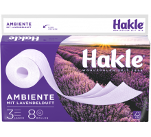 Туалетная бумага Hakle Ambiente mit Lavendelduft 8 рулонов 3 слоя