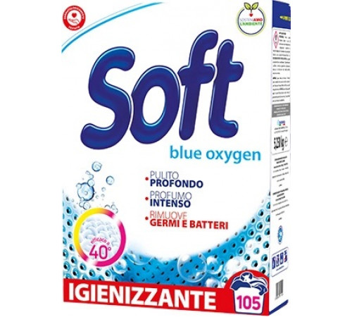 Пральний порошок Soft Blue Oxygen 5.25 кг 105 циклів прання