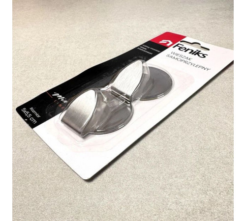 Набір гачків Feniks металевих самоклеючих круглих 2 шт