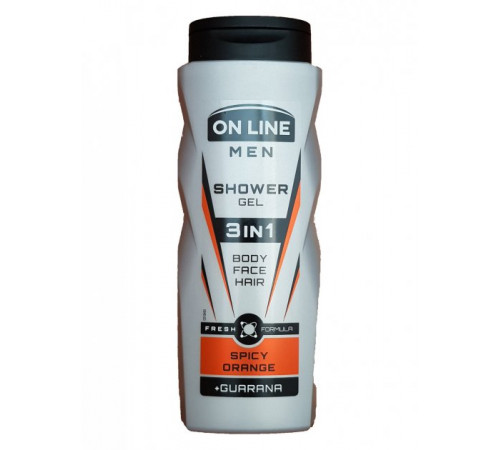 Гель для душу On Line Spicy Orange Men 3в1 400 мл