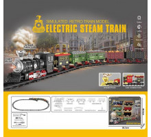 Железная дорога 699-6 А Electric Steam Train (аккумулятор, световые и звуковые эффекты, парогенерация)