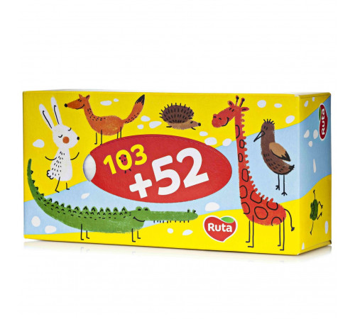Салфетка косметическая Ruta Kids в коробке 103+52 листов