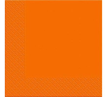 Салфетка Марго Оранжевая 3 слоя 33х33 см 18 шт