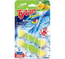 Ароматичний блок для унітазу Tytan Action 3 2х40 г Лимон
