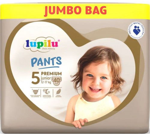 Підгузки-трусики Lupilu Premium 5 (12-17 кг) 40 шт