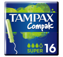 Тампони Tampax Compak super з аплікатором 16 шт