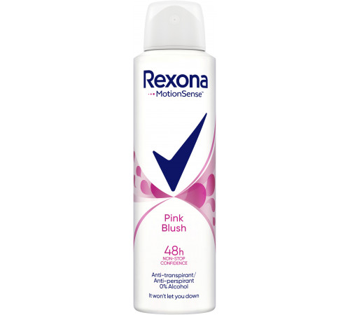 Дезодорант-антиперспирант женский аэрозольный Rexona Pink Blush 150 мл