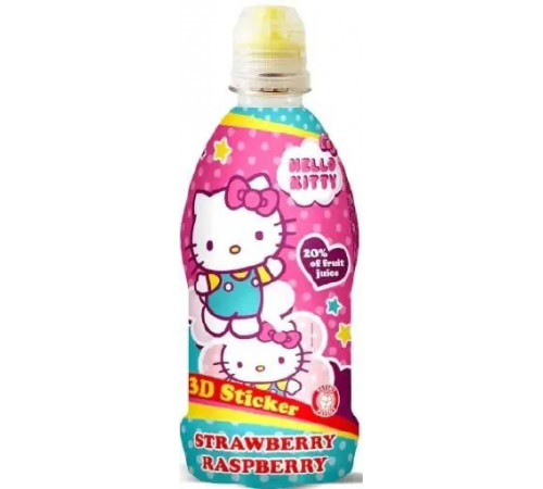 Сік Hello Kitty Strawberry-Raspberry 350 мл