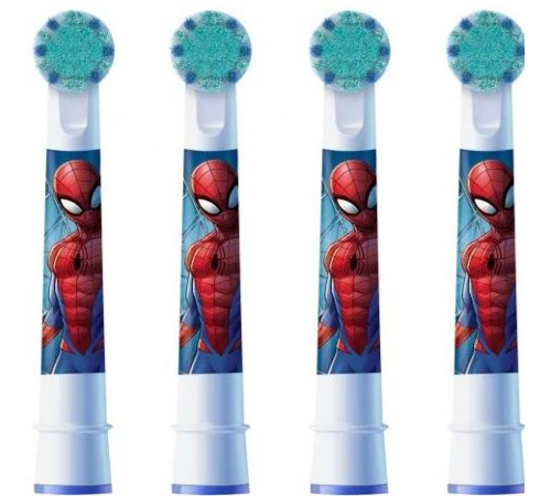 Сменная насадка для детской электрической зубной щетки Oral-B Spiderman 3+ 4 шт
