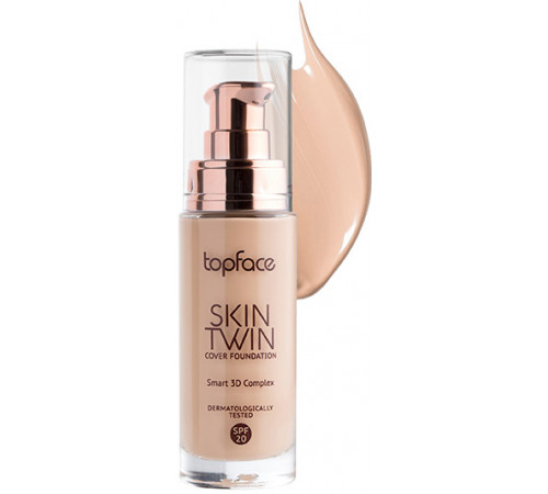 Тональная основа TopFace Skin Twin Cover Foundation №002 Light Rose Beige 32 мл