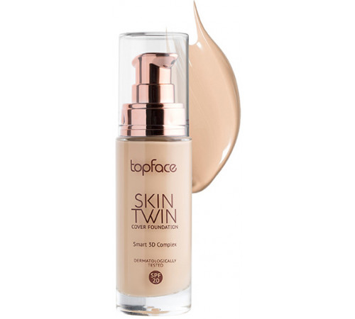 Тональна основа TopFace Skin Twin Cover Foundation №003 Light Beige 32 мл