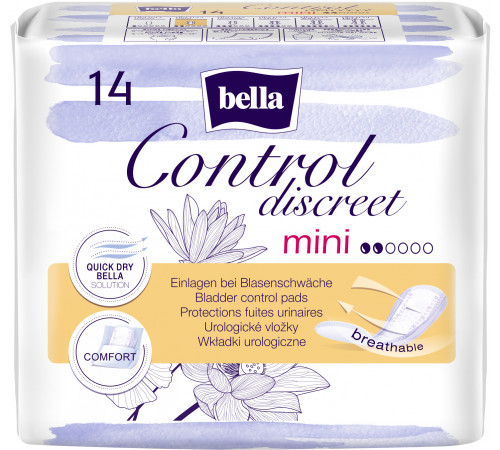 Урологічні прокладки Bella Control Discreet Mini 2 к 14 шт