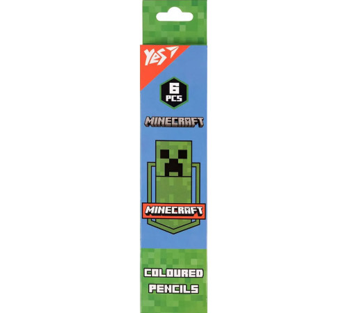 Олівці дитячі Yes 290724 Minecraft 6 кольорів Олівці дитячі Yes 290724 Minecraft 6 кольорів