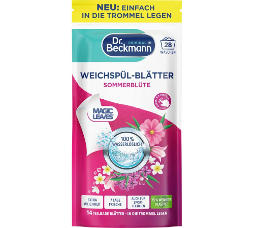 Листки-кондиціонер Dr.Beckmann Sommerblute 28 циклів прання