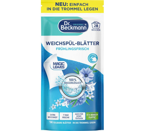 Листки-кондиціонер Dr.Beckmann Fruhlingsfrisch 28 циклів прання