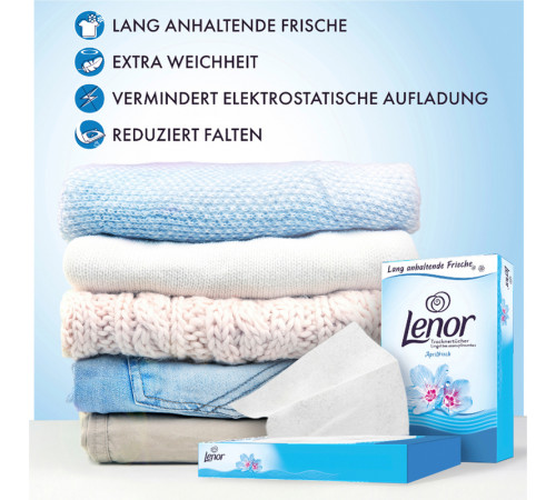 Серветки ароматизовані для сушильної машини Lenor Aprilfresch 34 шт