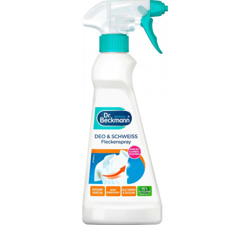 Засіб для виведення плям від дезодоранту та поту Dr. Beckmann Deo & Schweiss спрей 250 мл