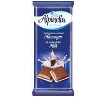 Шоколад молочный Alpinella с молочной начинкой 100 г