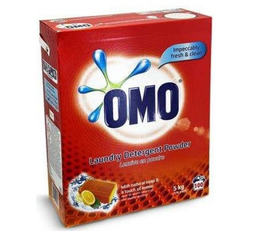 Пральний порошок OMO Laundry Detergent Powder 5 кг 100 циклів прання