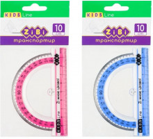 Транспортир пластиковий Zibi ZB5640 в асортименті