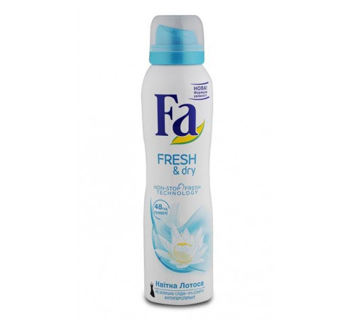 Дезодорант-аэрозоль Fa Fresh & Dry Аромат Цветка Лотоса 150 мл