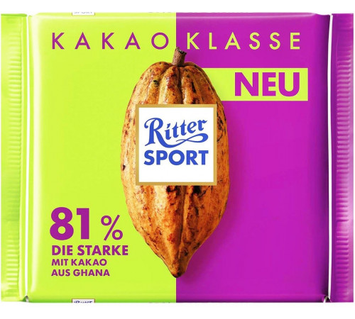 Шоколад Ritter Sport Kakao Klasse 100 г