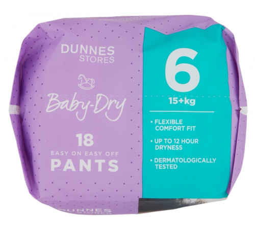 Підгузки-трусики Dunnes Stores 6 (15+ кг) 18 шт