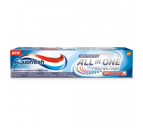 Зубна паста Aquafresh  All-in-One Вибілююча 100 мл