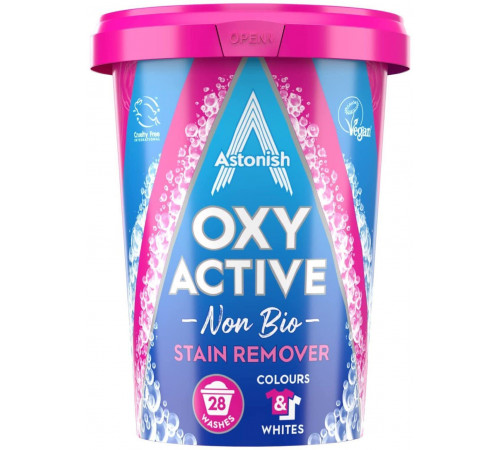 Кислородное средство для удаления сложных пятен Astonish Oxy Active 625 г Кислородное средство для удаления сложных пятен Astonish Oxy Active 625 г