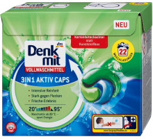 Гелеві капсули для прання Denkmit 3in1 Vollwascmittel 22 шт (ціна за 1 шт)