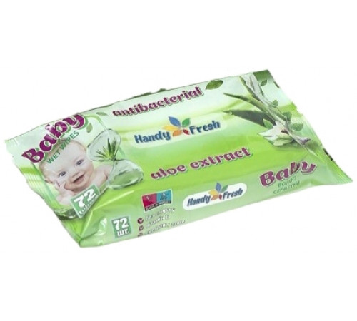 Салфетки влажные детские Handy Fresh Алоэ 72 шт