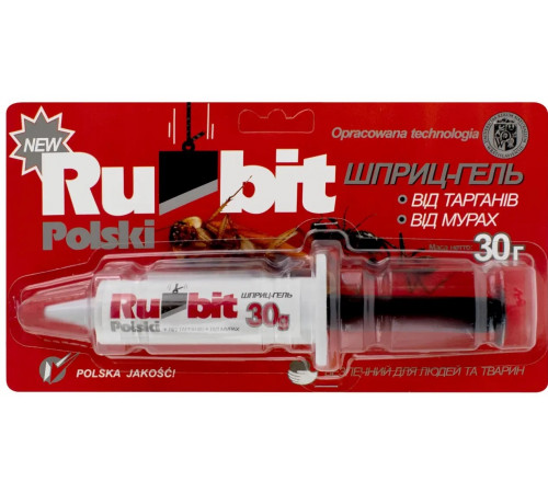 Шприц-гель от тараканов и муравьев Rubit 30 г