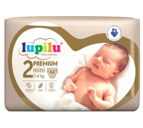 Підгузники Lupilu Рremium Mini 2 (3-6 кг) 44 шт