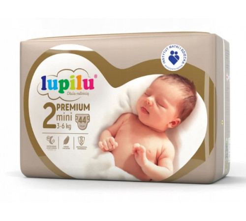 Підгузники Lupilu Рremium Mini 2 (3-6 кг) 44 шт