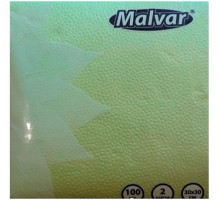 Салфетка  Malvar лайм  30*30 см 2-ох шаровые 100 шт