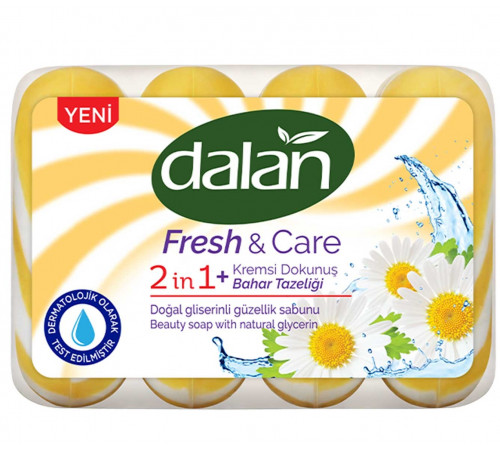 Мыло туалетное Dalan Fresh & Care Весенняя свежесть экопак 4x90г