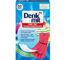 Активные салфетки Denkmit для стирки цветных тканей 50 шт