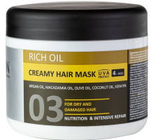 Крем-маска Kayan Professional Rich Oil для Сухого та Пошкодженого волосся 500 мл