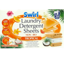Листи прального порошку Swirl Tropical універсальні 20 шт