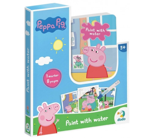 Книжка-раскраска Dodo 200443 Рисуй водой Peppa Pig