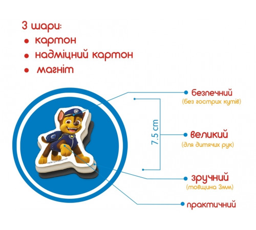 Набір магнітів Magdum МL4034-01 Щенячий патруль Веселі пригоди 20 магнітів