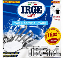 Таблетки проти накипу для пральних машин Irge Casa Tabs Anticalcare 3 в 1 16 шт