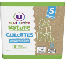 Подгузники-трусики U tout petits Nature 5 (12-18 кг) 20 шт