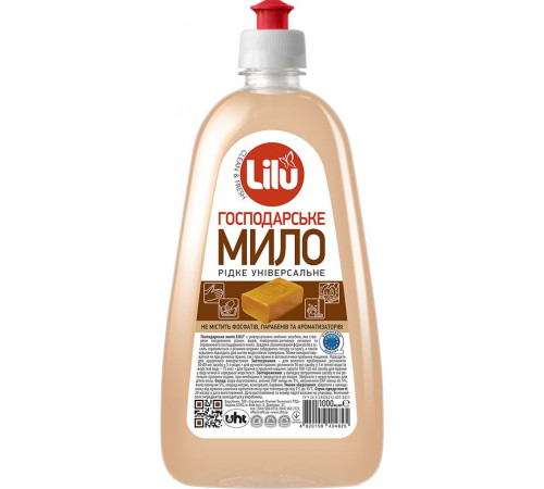 Жидкое мыло хозяйственное Lilu 1 л Жидкое мыло хозяйственное Lilu 1 л