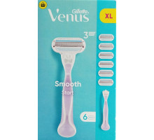 Станок для гоління жіночий Gillette Venus Smooth Start 6 картриджів 3 леза
