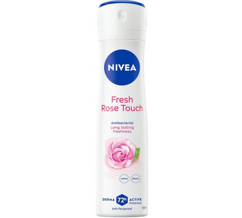 Дезодорант-антиперспірант жіночий Nivea Fresh Rose Touch спрей 150 мл