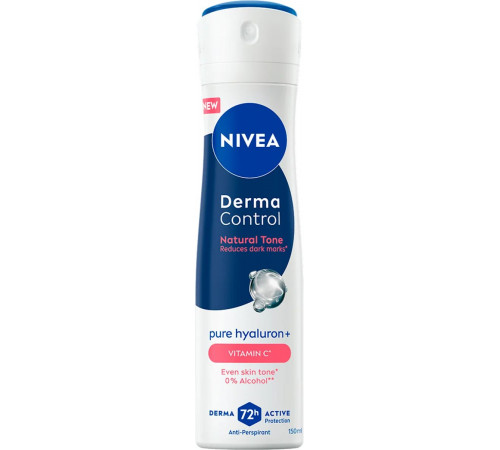 Дезодорант-антиперспірант жіночий Nivea Derma Control Natural Tone спрей 150 мл