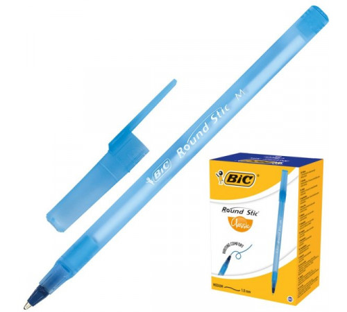 Ручка шариковая Bic Round Stic Синя 1 мм