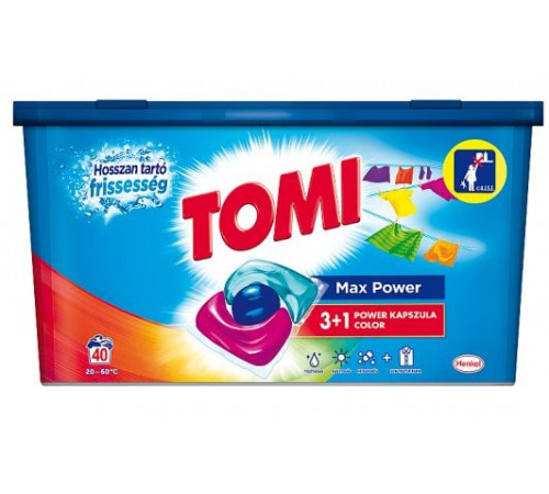 Гелеві капсули для прання Tomi Max Power Color 40 шт (ціна за 1 шт)